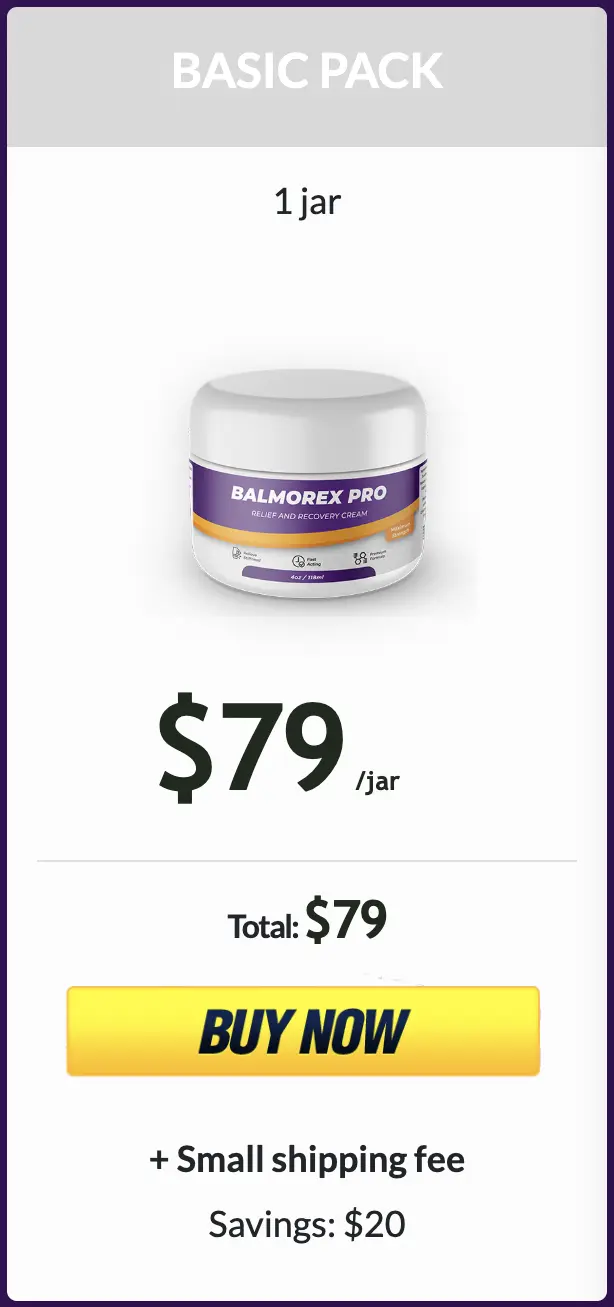 Balmorex one bottle